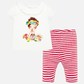 Комплект тениска и клин на райета за бебе момиче Mayoral